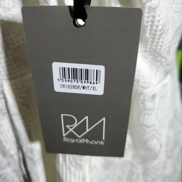 Modcloth / Royal Monk White Floral Dress XL with Pockets! NWT - Picture 7 of 8